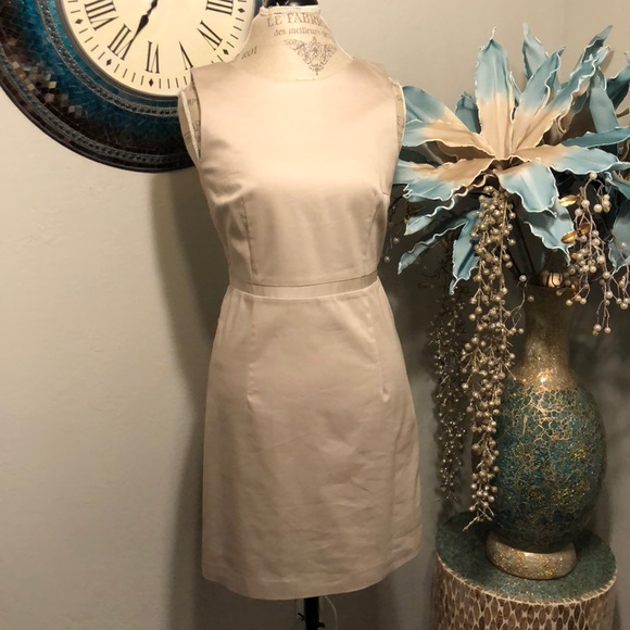 Dresses & Skirts - H&M elegant sheath dress in beige